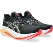 Asics Laufschuh "GEL-NIMBUS 27", Herren, Gr. 42, schwarz (schwarz, khaki), Textil, Schuhe Laufschuh