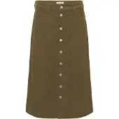 Cream Midirock "Rock CRCory", Damen, Gr. 36, beige (cub), Obermaterial: 98% Polyester PES. 2% Elasthan EL., Röcke Midirock