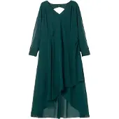 Sheego Abendkleid in dunkelgrün | Gr.: 54