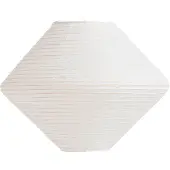 HAY Lampenschirm Diamond, Ø50 cm, weiß, Papier/Bambus