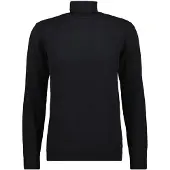 Ragman Rundhalspullover , Herren, Gr. 52, schwarz, Strick, 95% Baumwolle 5% Kaschmir, ohne Ausschnitt, Pullover Rundhalspullover