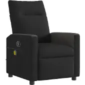 vidaXL Massagesessel Schwarz Stoff