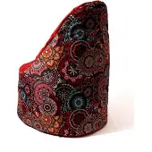 Go Gift Sako bag pouffe Mandala print-red XL 120 x 80 cm