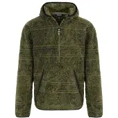 Sherpa - Uddesya Eco 1/4 Zip Hoodie - Fleecepullover Gr XXL oliv