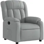 vidaXL Relaxsessel Hellgrau Stoff