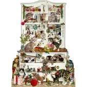 Sonstige Verlage Wand-Adventskalender - Katzen im Advent
