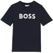 BOSS Kids-T-Shirt aus Baumwoll-Jersey mit Kontrast-Logo Grösse 114