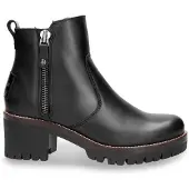 Panama jack Damenschuhe Stiefel Reißverschluss Schwarz Freizeit