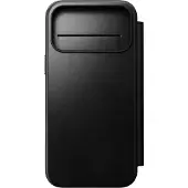 Nomad Apple iPhone 17 Pro Max Hülle - Echtes Leder - - Klapphülle - Schwarz