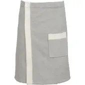 Carl Ross Kilt "80200" Gr. 55, weiß (silber, sanftes weiß), 55/140, Frottier, Hausmäntel, Kilt