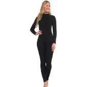 Magic bodyfashion Jumpsuit , Damen, Gr. S, N-Gr, schwarz, Web, Obermaterial: 92% Polyamid, 8% Elasthan, lang, ohne Ausschnitt, Overalls Jumpsuit, nahtlose Verarbeitung für einen unsichtbaren Look