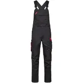 Engel Galaxy Latzhose mit Stretch 3809-255-79757 Gr. 27 anthrazit/rot