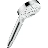 Hansgrohe Crometta, Handduschbrause mit Kopf, Chrom, Weiß, Wand
