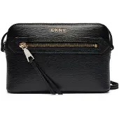 DKNY , Handtasche, "Bryant Ave" Top-Zip-Modell, Umhängetasche, Schwarz/Gold, 1 Größe