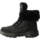 Ugg für Damen. 1170591 Adirondack XXV Stiefel aus schwarzem Leder (41), Wohnung, Schnürsenkel, Lässig, Draußen