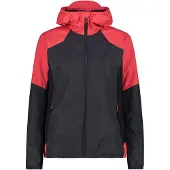 CMP Woman Jacket Hybrid FIX Hood antracite-corallo (50US) 38
