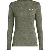 Salewa - Women's Puez Melange Dry L/S Tee - Funktionsshirt Gr 40 oliv