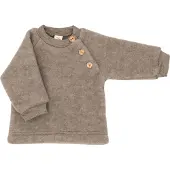 Engel Bluse - Wolle - Walnuss-Melange - - 86/92 - Blusen