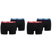 Puma Herren Boxershorts 4er Pack Black Blue Red - L