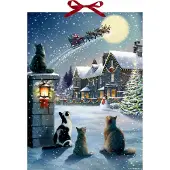 Sonstige Verlage Wand-Adventskalender - Katzen-Weihnacht