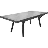 Gardissimo SOLIDO Alu-Ausziehtisch Keramik Gartentisch 185/245x100cm