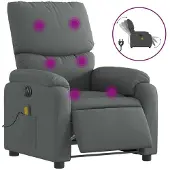 Sonstiges Massagesessel Elektrisch Dunkelgrau Stoff