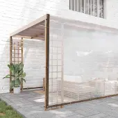 Syfax Transparente Plane mit Ösen 8x12 m Polyethylen