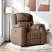 Syfax Massagesessel Braun Stoff