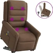 Syfax Relaxsessel Elektrisch Braun Stoff
