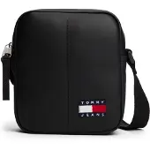 Tommy Hilfiger TOMMY JEANS Herren Crossbody Bag Tasche Daily PolyurethanReporter Klein, Schwarz (Black)