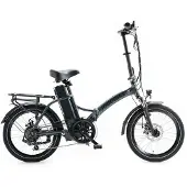 Jobobike Sam Elektrisches Faltrad – Tiefer Einstieg – 20 Zoll – 250W Motor – 7 Gänge – 60 km Reichweite – Mechanische Scheibenbremsen – Grau