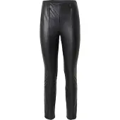 Comma Leggings mit Ziernähten aus Kunstleder