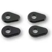 Highsider Blinker-Aufnahme Cover-Set Aluminium, MT-07/09/10, Schwarz