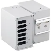 EFB Elektronik 53705.1V3 Hutschienen Spleißgehäuse ohne Frontblende RAL7035 537051V3