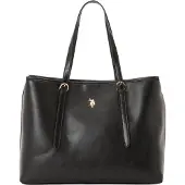 U.S. POLO ASSN. Schultertasche Blackstone Shopping Bag Black schwarz
