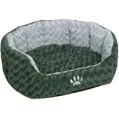 Nobby Komfort Bett oval "SEOLI", dunkelgrau/hellgrau, 55cm