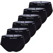 Marc O'Polo Panty "Panty 6er Pack", Damen, Gr. S, schwarz, Obermaterial: 95% Baumwolle CO(Bio). 5% Elasthan EL., Unterhosen Panty