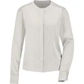 MADELEINE Langarmbluse "Bluse Elegante Bluse mit Zierblenden", Damen, Gr. 40, weiß (perlweiß), Obermaterial: 95% Viskose CV. 5% Elasthan EL., Modern, Blusen Langarmbluse