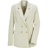 MADELEINE Jackenblazer "Cordblazer Moderner Businessblazer mit Reverskragen", Damen, Gr. 44, weiß (perlweiß), Obermaterial: 97% Polyester PES. 3% Elasthan EL., Modern, Blazer Jackenblazer, Cordoptik