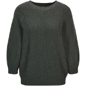 MADELEINE "Strickpullover Zeitloser Baumwollpullover mit Perlfang-Muster" weite Ärmel