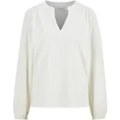 MADELEINE Jerseybluse mit Rundhalsausschnitt in wollweiß | Gr.: 36