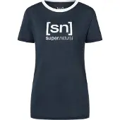 Super.natural - Women's The Essential Logo Tee - Merinoshirt Gr L blau
