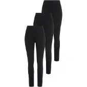 H.I.S. Leggings H.I.S "Damen", Damen, Gr. 52/54, N-Gr, schwarz, Single Jersey, Obermaterial: 95% Baumwolle, 5% Elasthan, unifarben, Basic, Hosen Leggings, für Sport und Freizeit