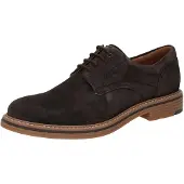 Sioux Schnürschuh "Encanio-712", Herren, Gr. 44.5 (UK 10), braun (dunkelbraun), Obermaterial: 100% Kalbsveloursleder CAVL. 100% Gummi rubber., Schuhe Schnürschuh