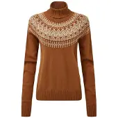 Sherpa - Women's Camkilo Roll Neck Sweater - Pullover Gr XL braun