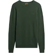 Superdry für Herren. M6110564A Essential Rundhalspullover grün (XXL), Lässig, Nylon