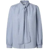 Pepe Jeans für Damen. PL3051285 Bluse Loratycy blau (L), Lässig, Baumwolle, Langarm