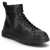 Camper für Herren. K300533-001 Brutus+ black leather ankle boots (46), Leder, Schwarz, Wohnung, Keine, Lässig
