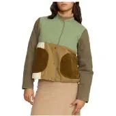 Selfhood - Women's Quilted Patchwork Jacket - Freizeitjacke Gr S braun