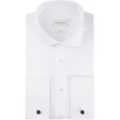 Profuomo Hemd Cutaway Doppel Manschette Weiß - 45